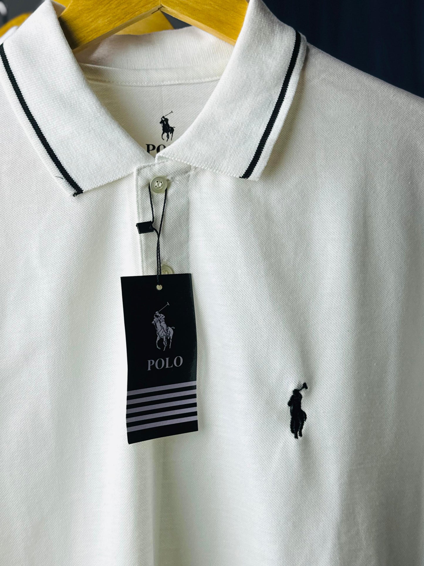 White/Black Classic Polo