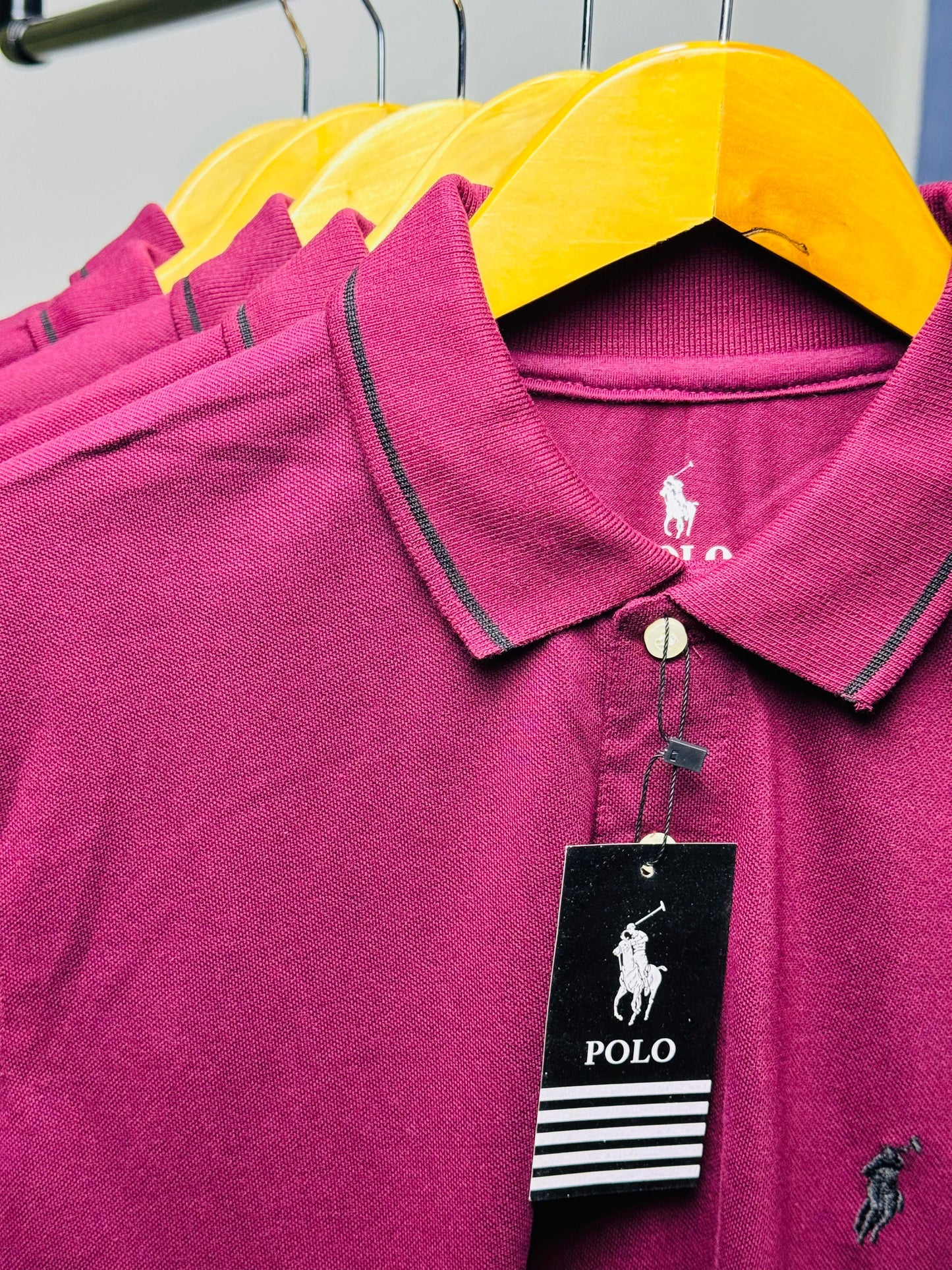 Maroon/Black Classic Polo