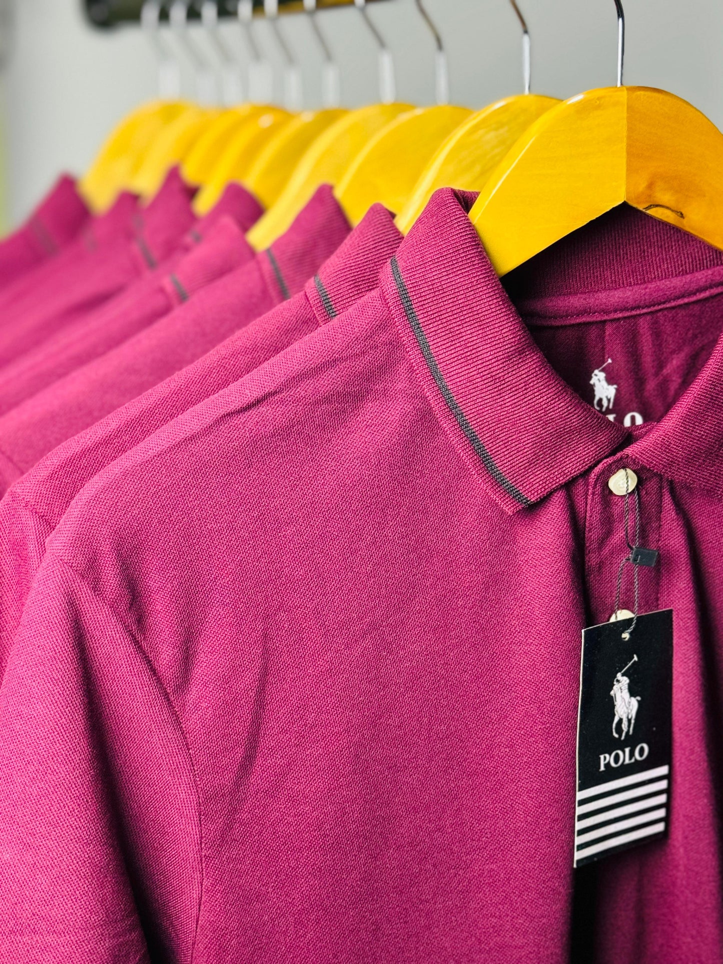 Maroon/Black Classic Polo