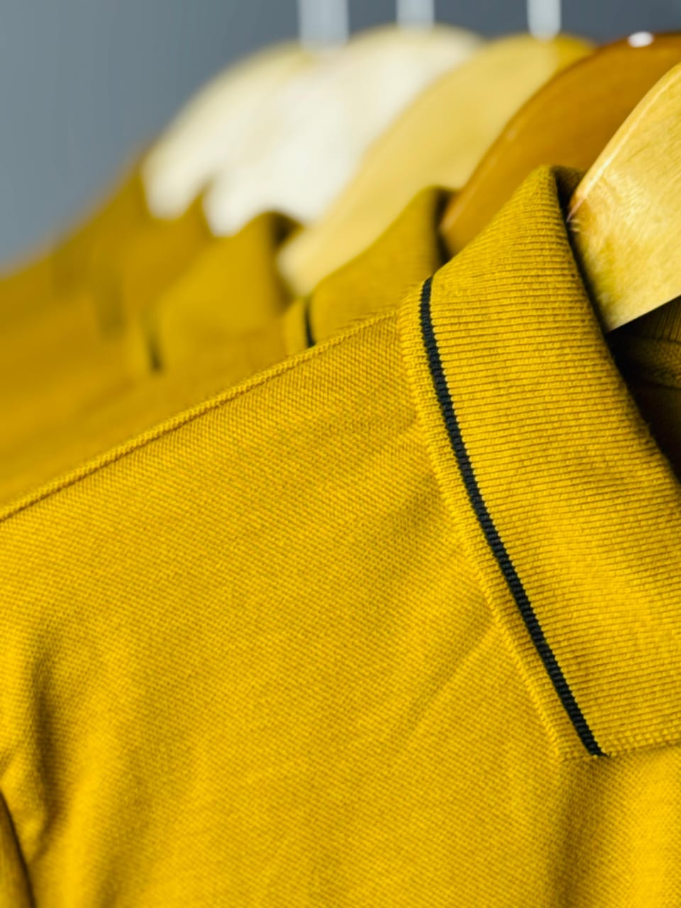 Mustard/Black Classic Polo