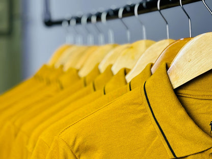 Mustard/Black Classic Polo