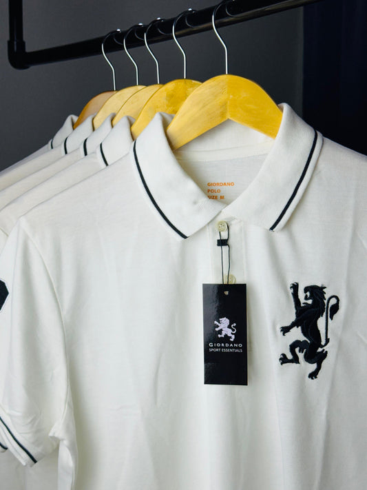 White/Black Classic Giordano Polo