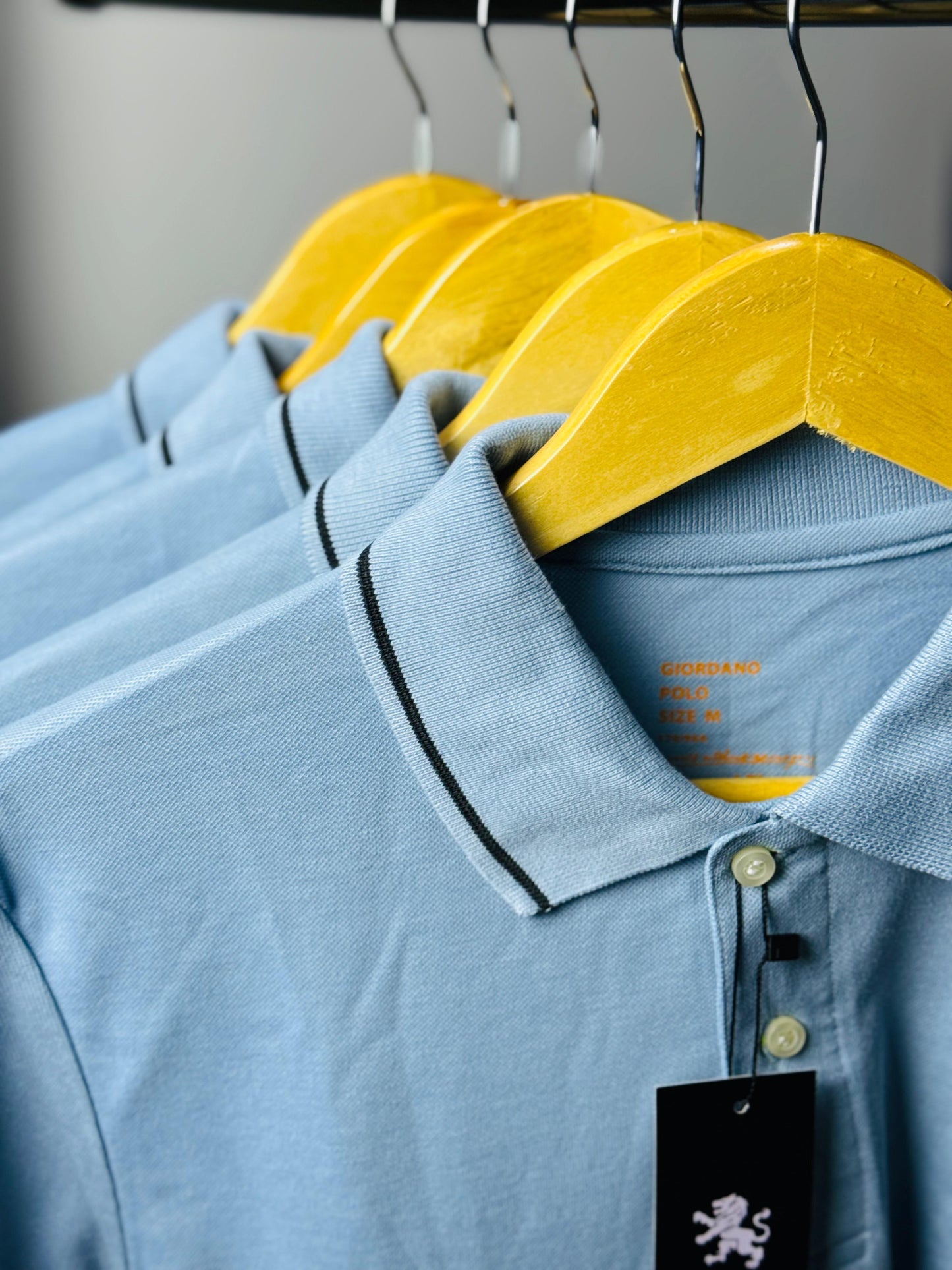 SkyBlue/Black Classic Giordano Polo