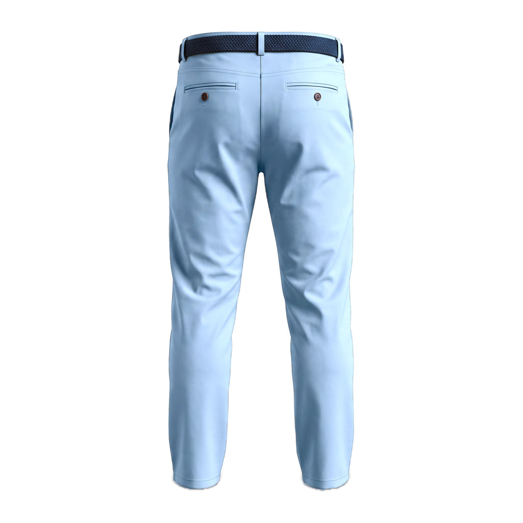 Boys' Belted Chino Pants – Baby Blue, back