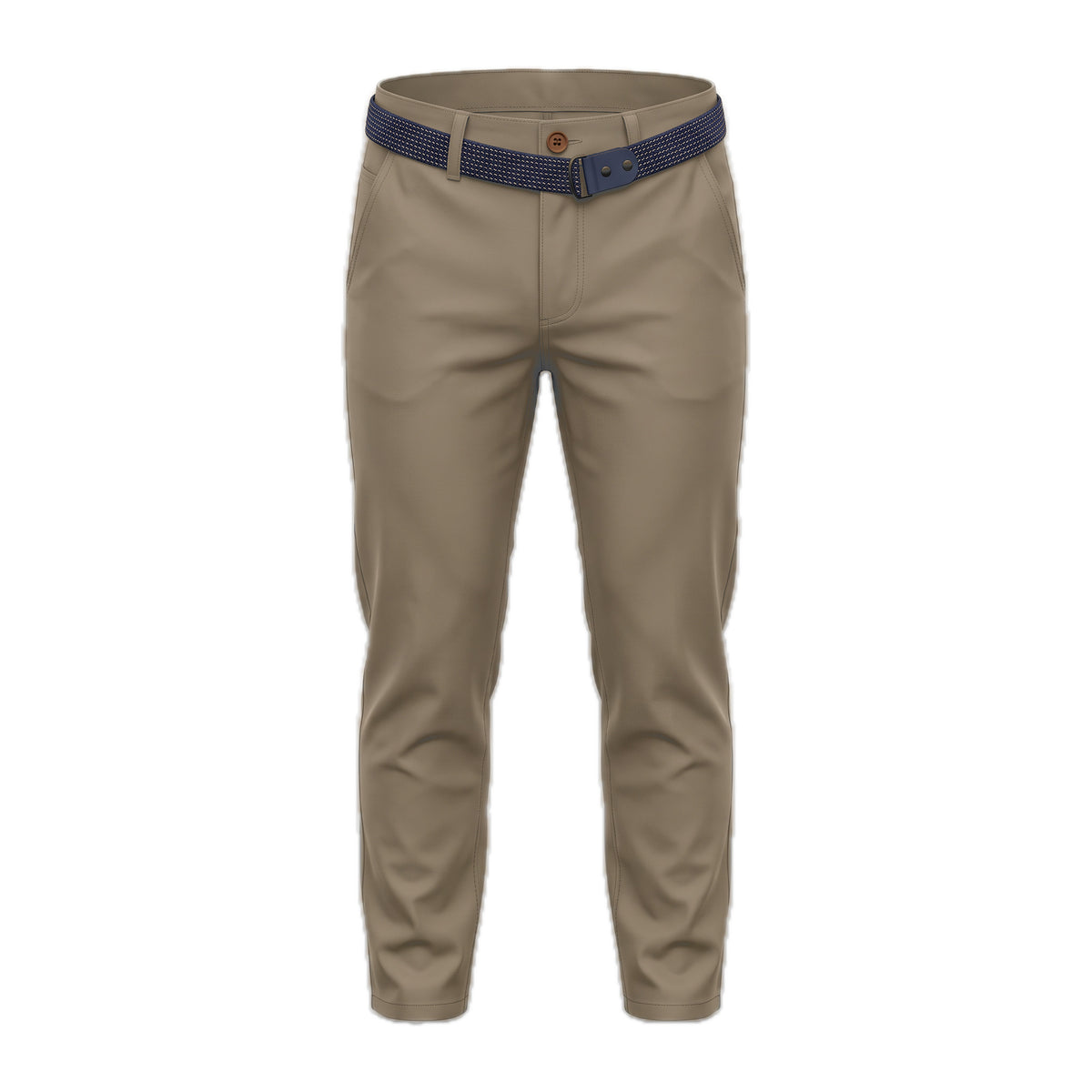 Boys' Belted Chino Pants – Khaki, front