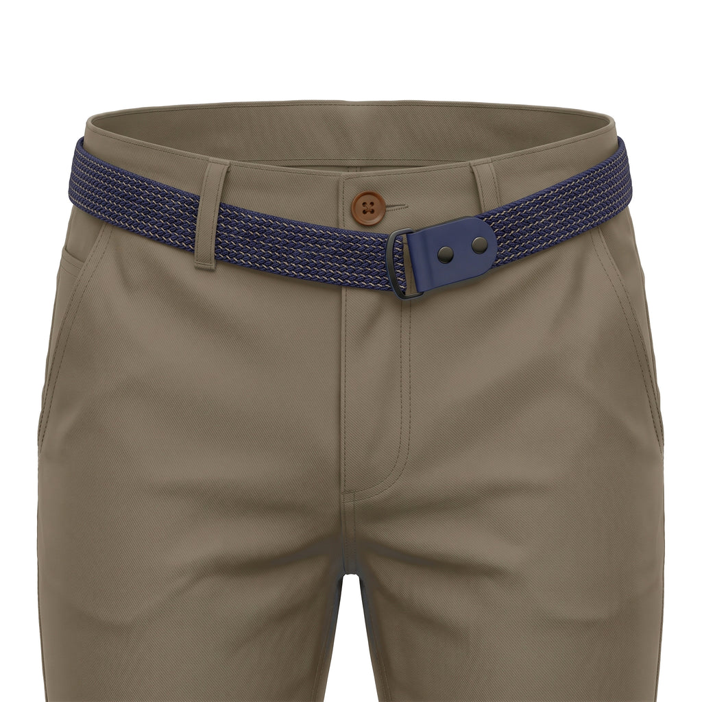 Boys' Belted Chino Pants – Khaki, waistband close-up
