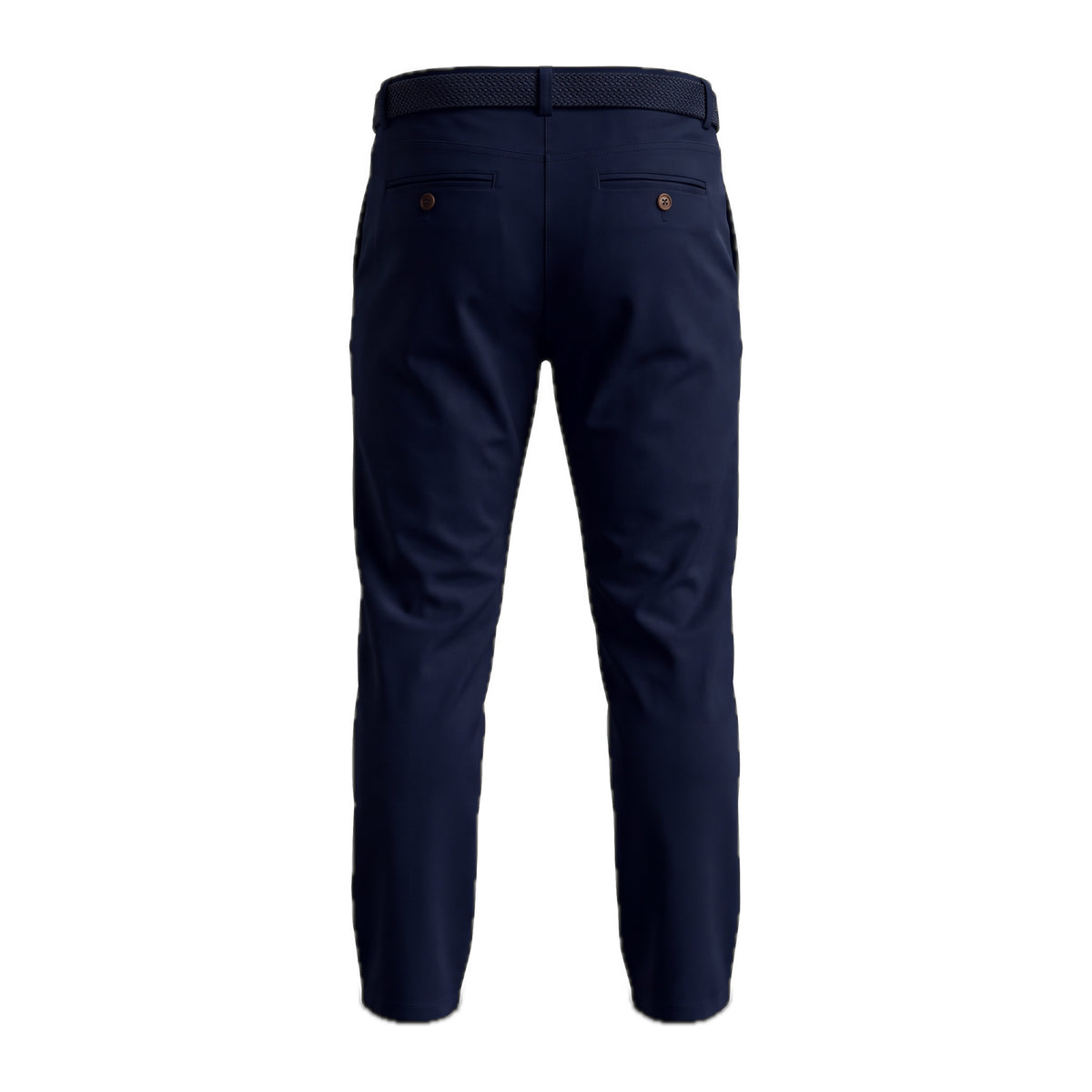 Boys' Belted Chino Pants – Navy, back