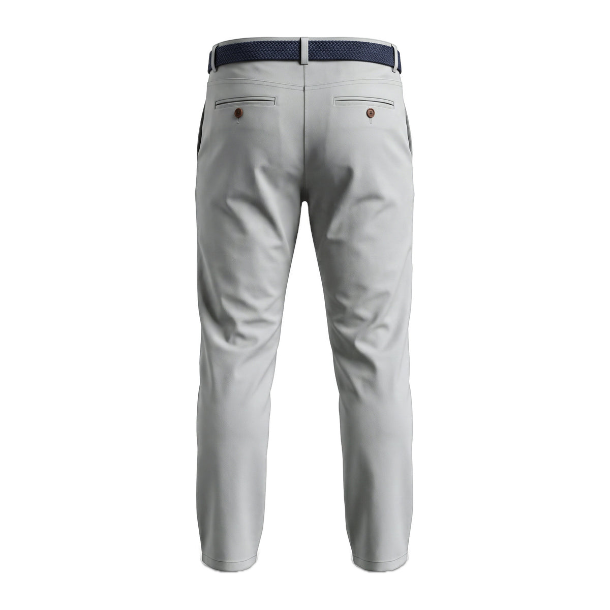 Boys' Belted Chino Pants – Silver, back