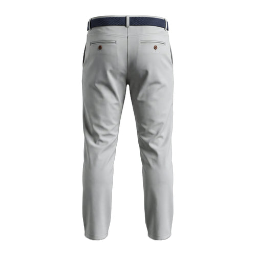 Boys' Belted Chino Pants – Silver, back