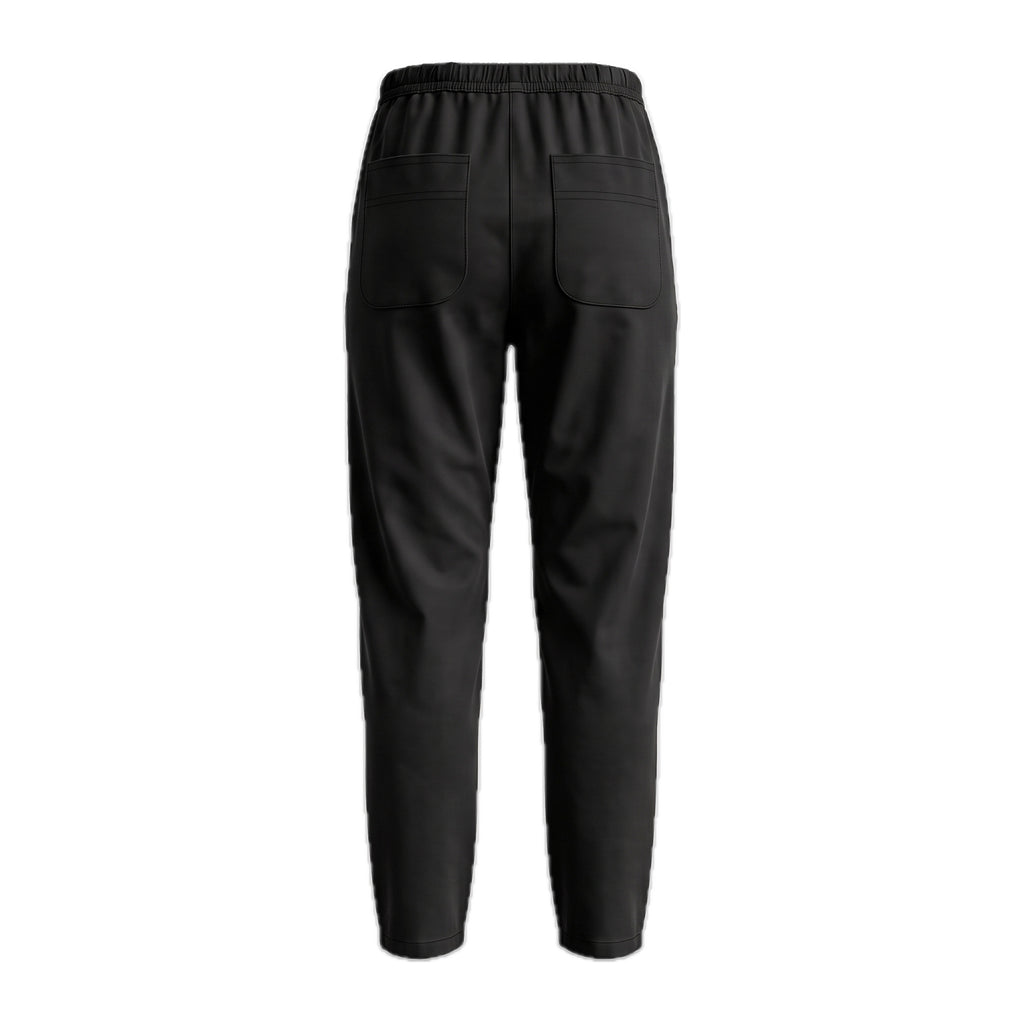 Boys' Drawstring Gabardine Pants – Black, back