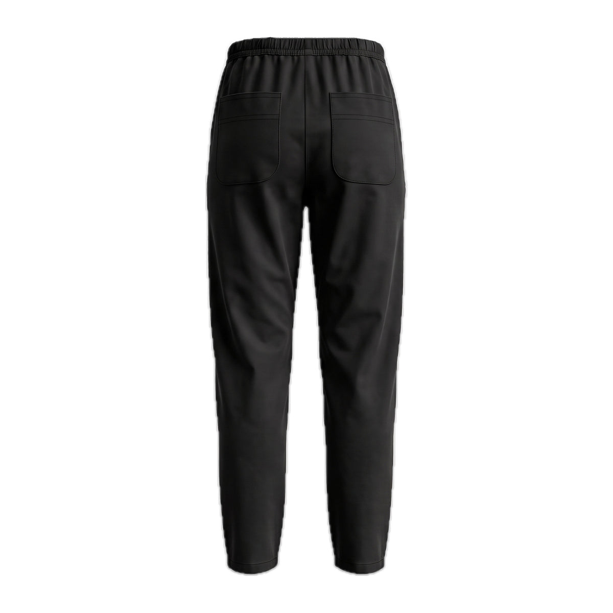 Boys' Drawstring Gabardine Pants – Black, back
