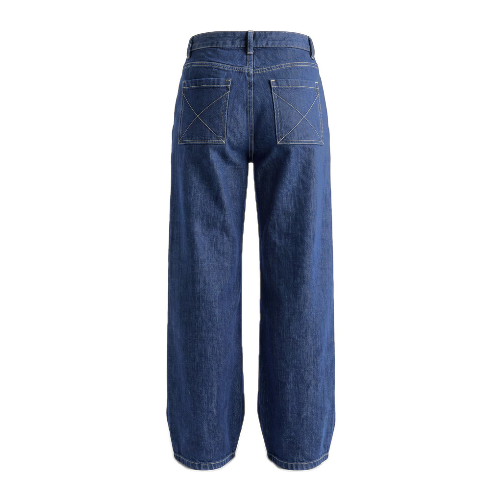 Boys' X-Pocket Wide Jeans – Blue Black, back