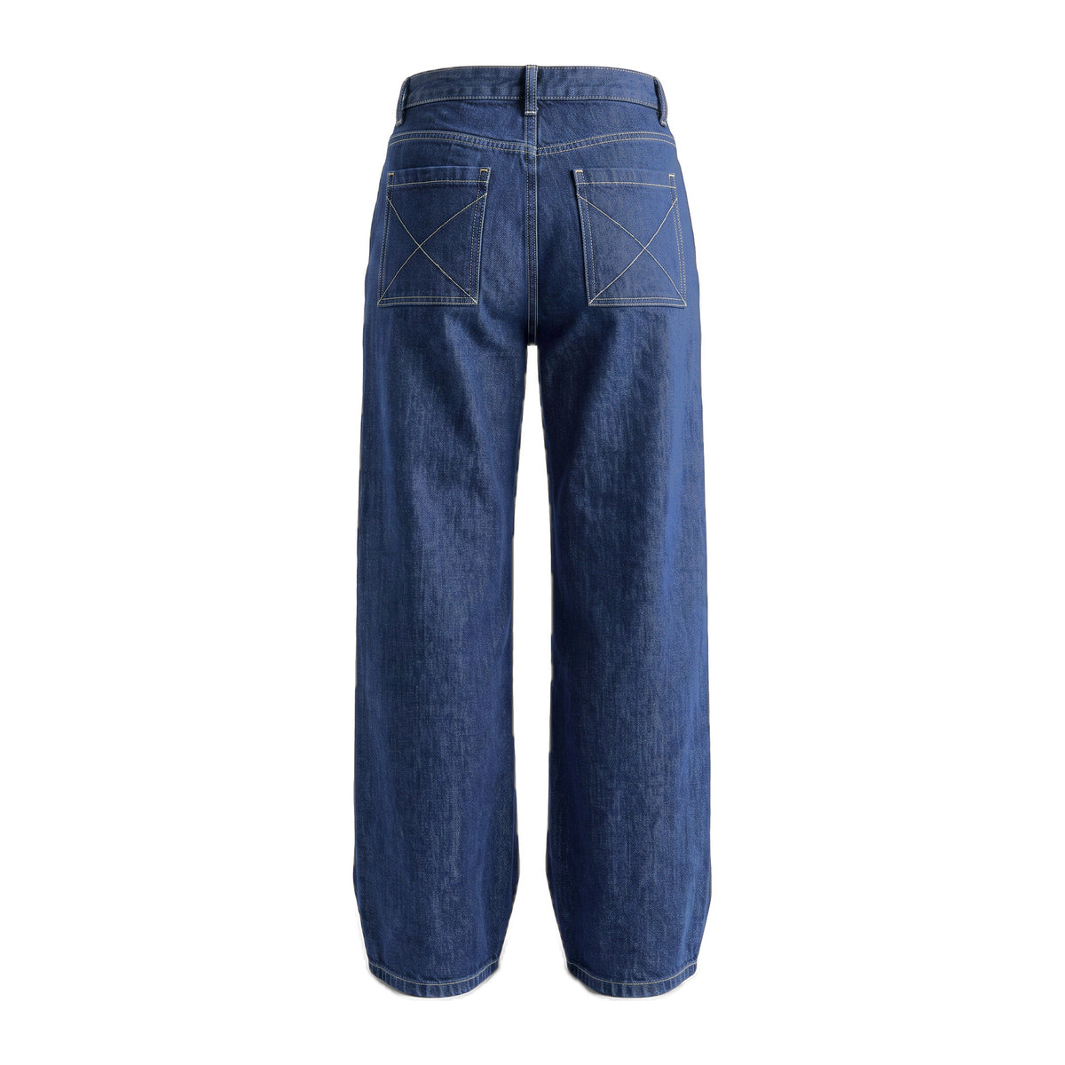 Boys' X-Pocket Wide Jeans – Blue Black, back