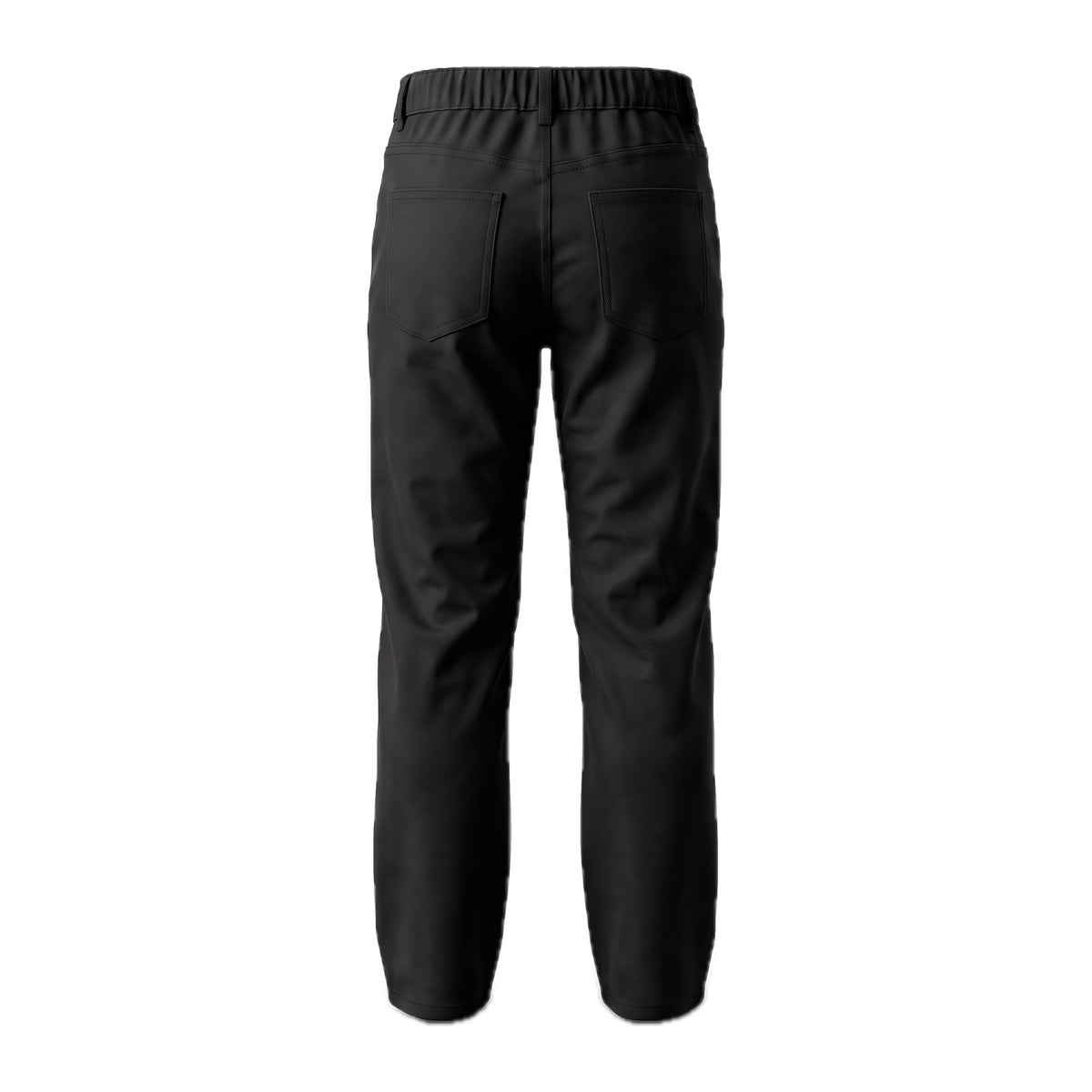 Boys' Five-Pocket Gabardine Pants – Black, back
