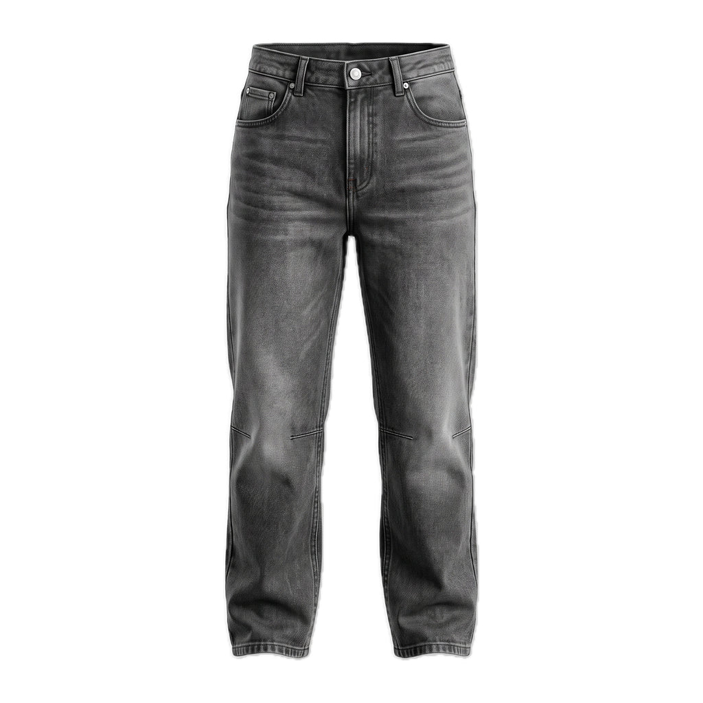 Boys' Knee-Seam Jeans – Grey, front