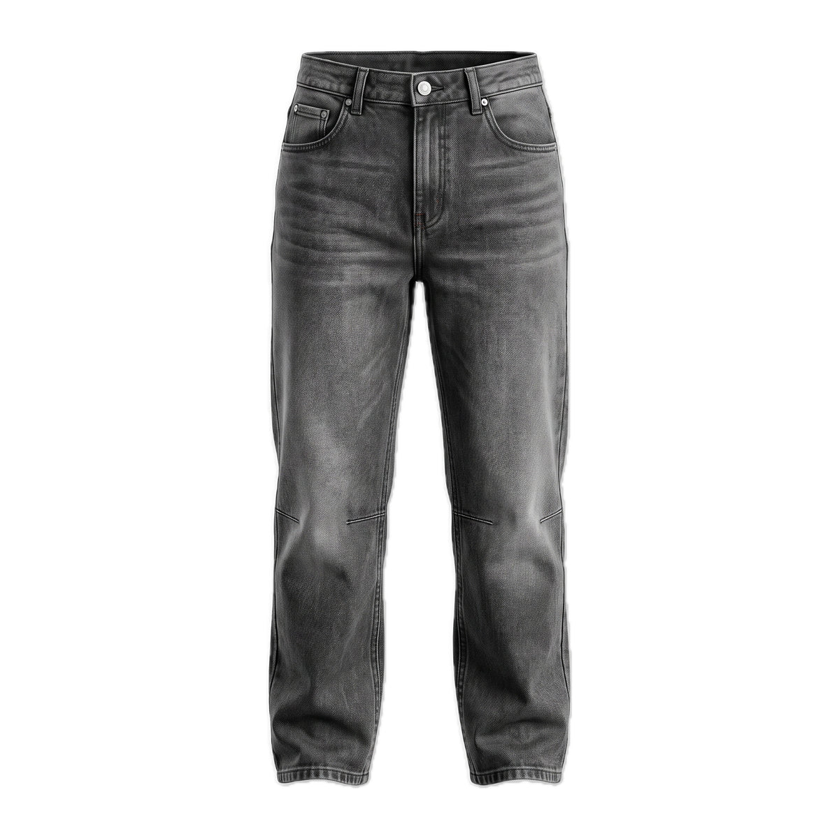 Boys' Knee-Seam Jeans – Grey, front
