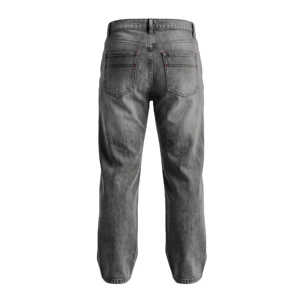 Boys' Knee-Seam Jeans – Grey, back