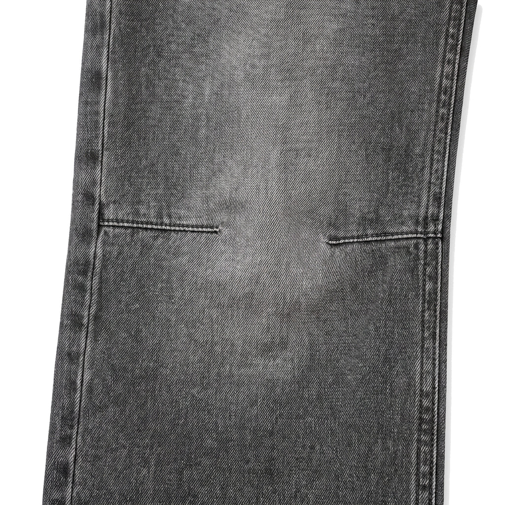Boys' Knee-Seam Jeans – Grey, knee close-up