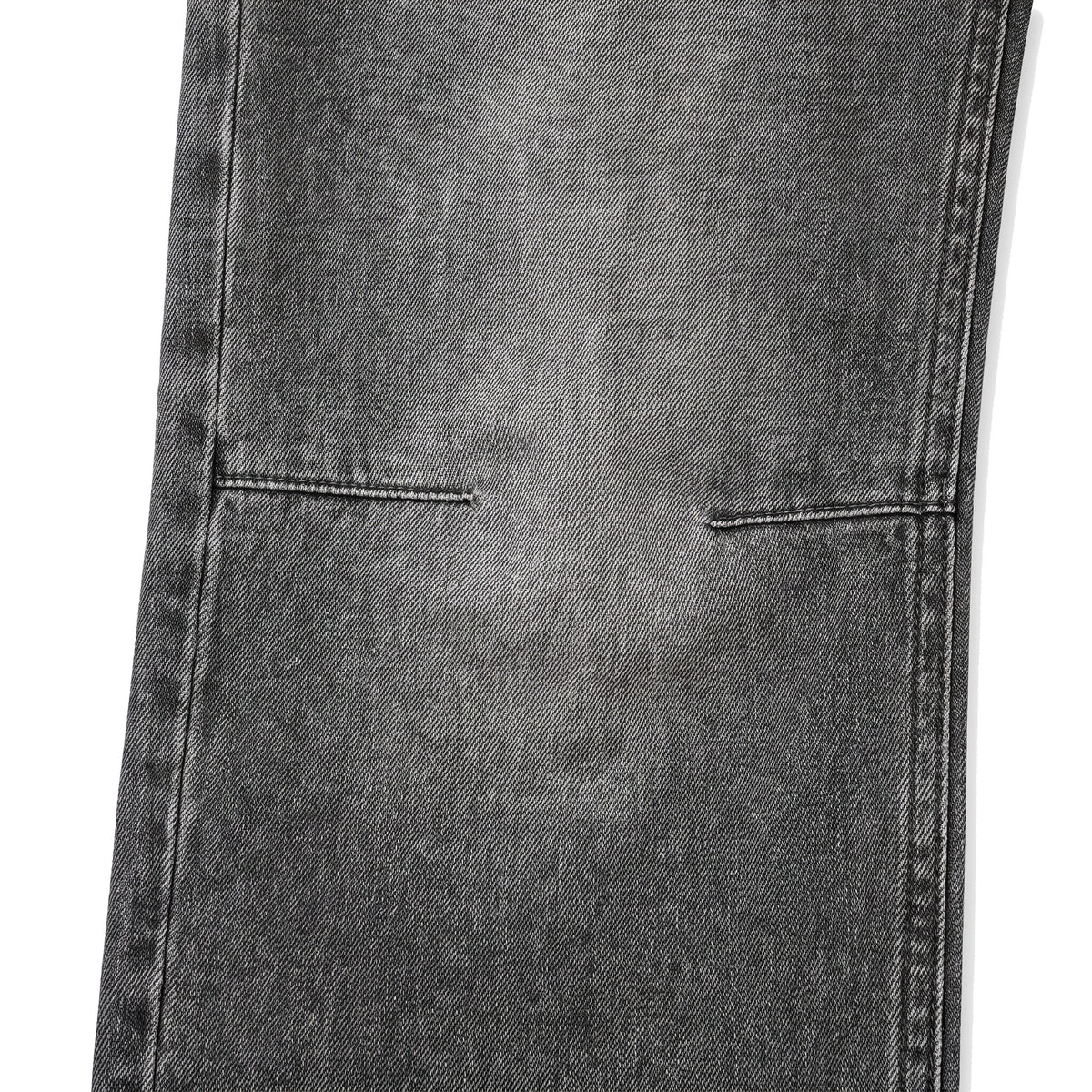 Boys' Knee-Seam Jeans – Grey, knee close-up
