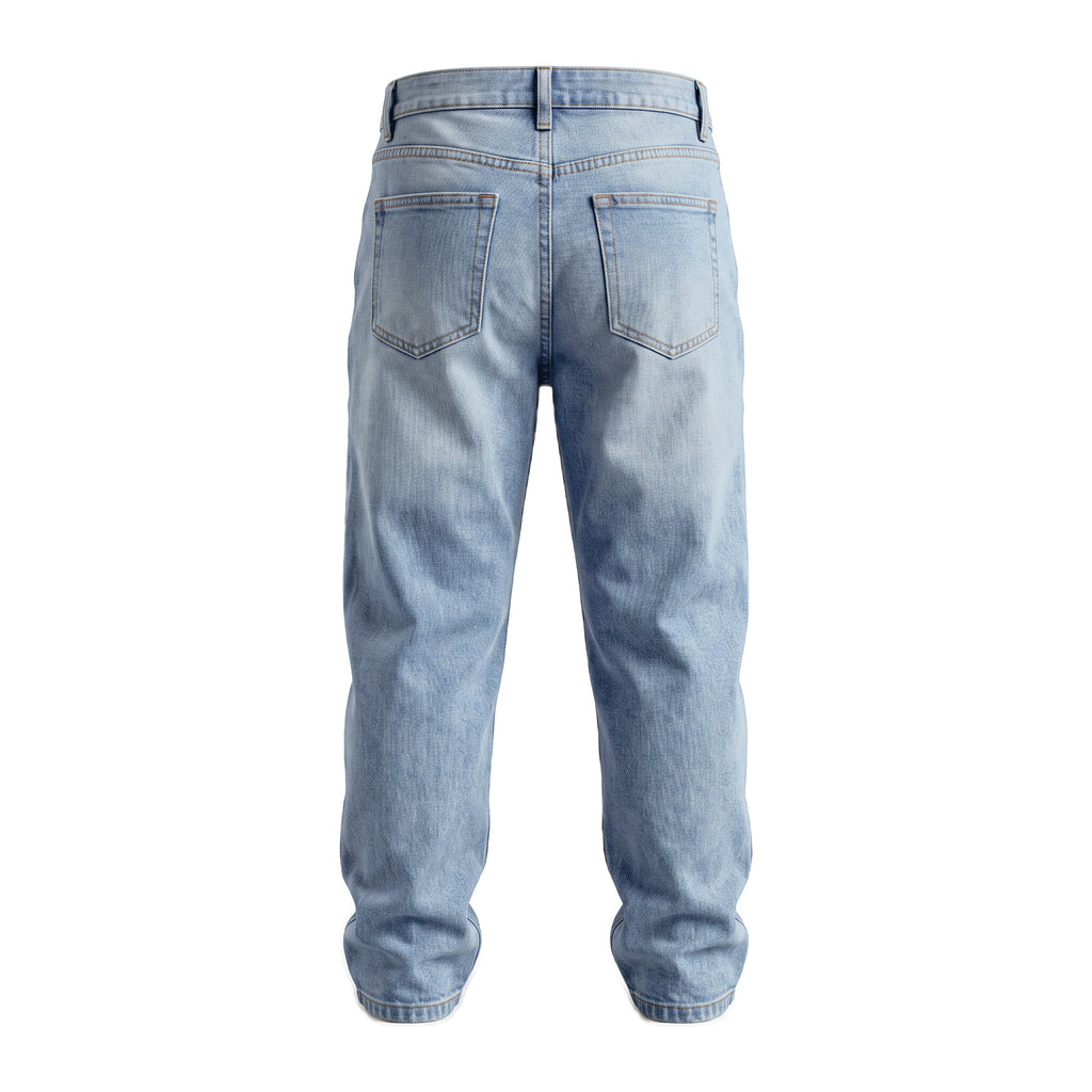 Boys' Tapered Jeans – Medium Blue, back