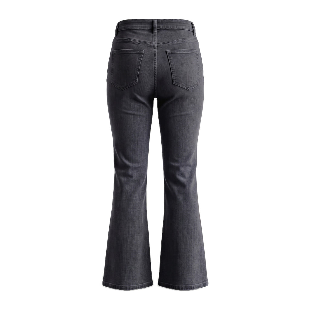 Girls' Flare Jeans – Black, back