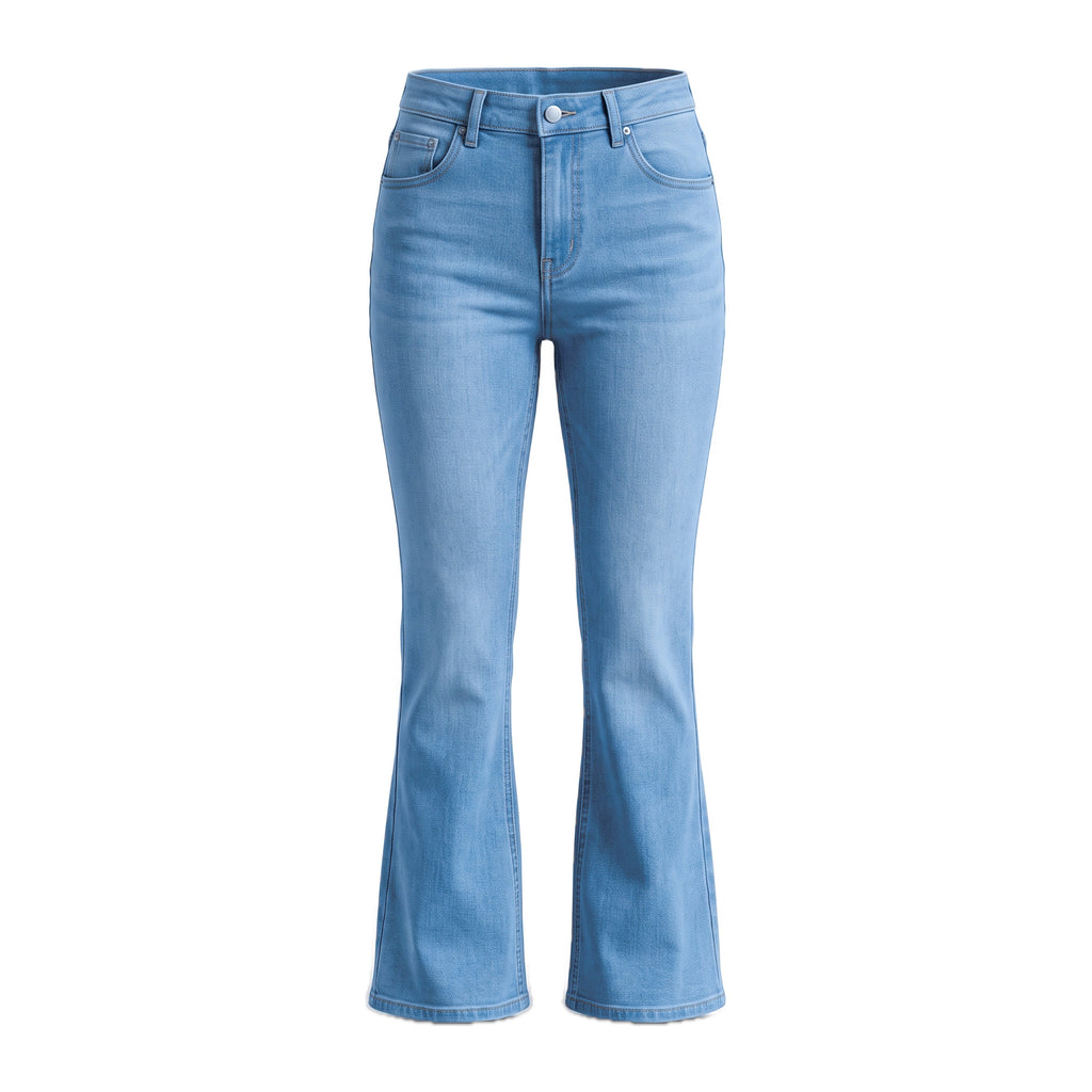 Girls' Flare Jeans – Light Blue, front