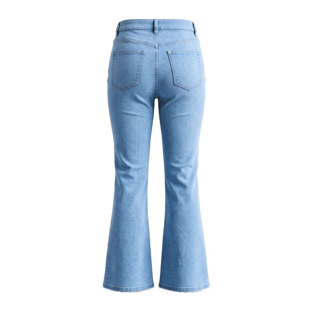 Girls' Flare Jeans – Light Blue, back