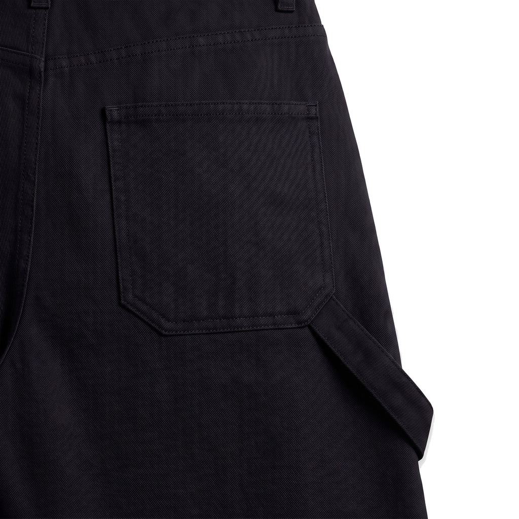 Girls' Rope Belt Wide-Leg Pants – Black, back pocket close-up
