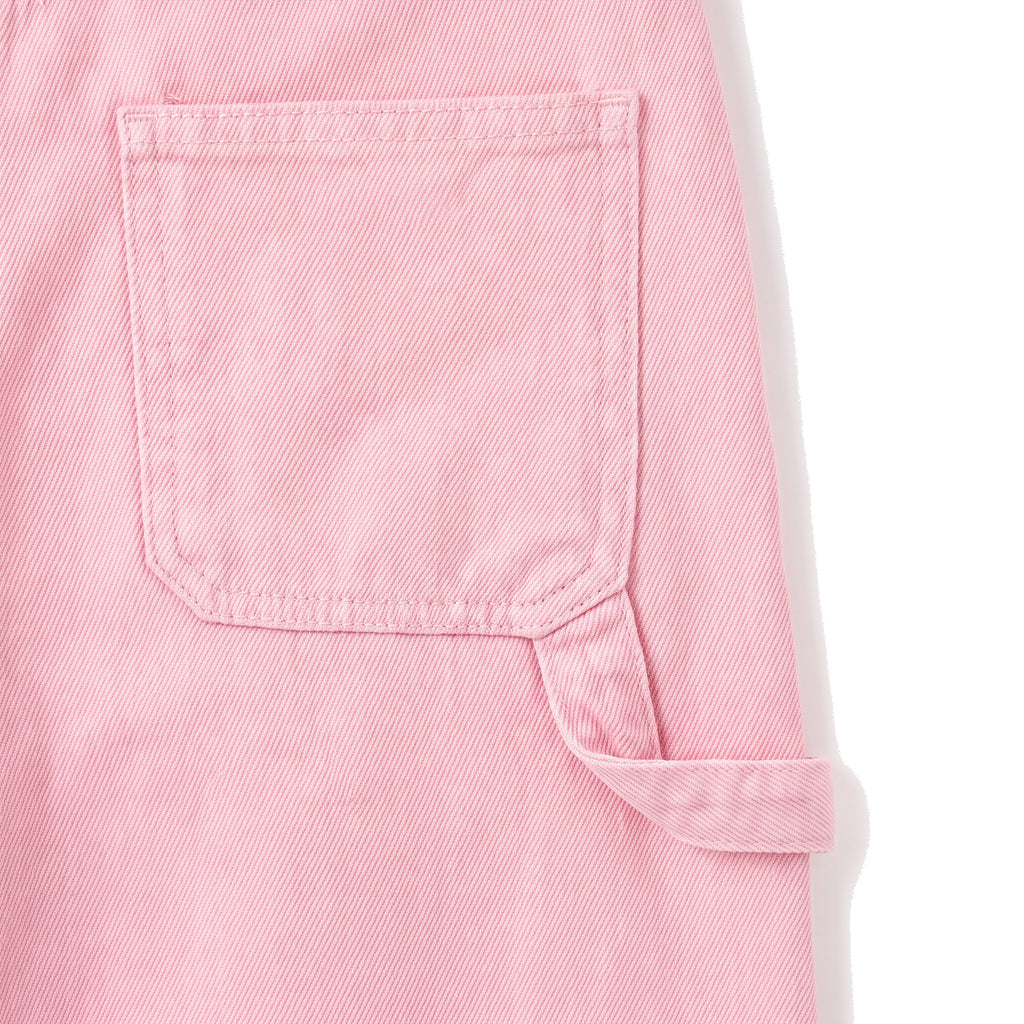 Girls' Rope Belt Wide-Leg Pants – Pink, back pocket close-up